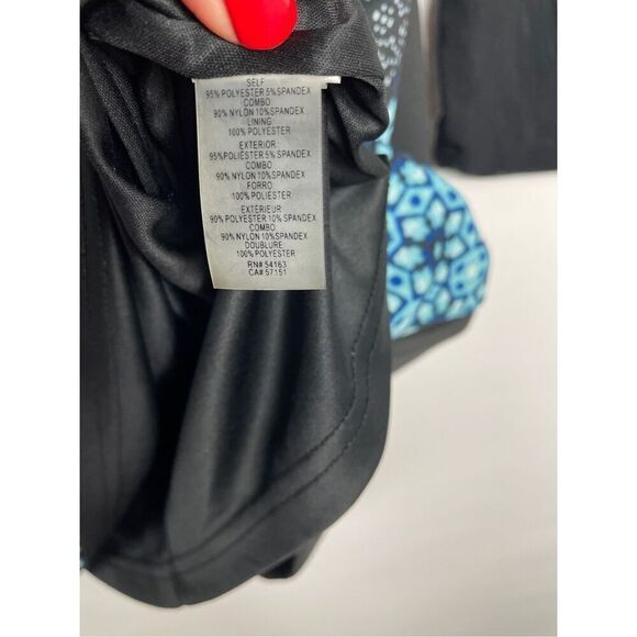 GUESS Mesh Geometric Bodycon Dress Size 10 - Picture 7 of 8